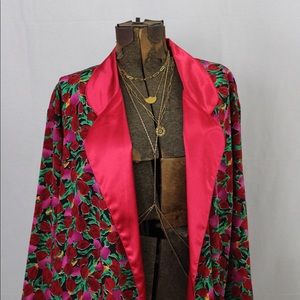 Satin Victorias Secret Floral Robe M